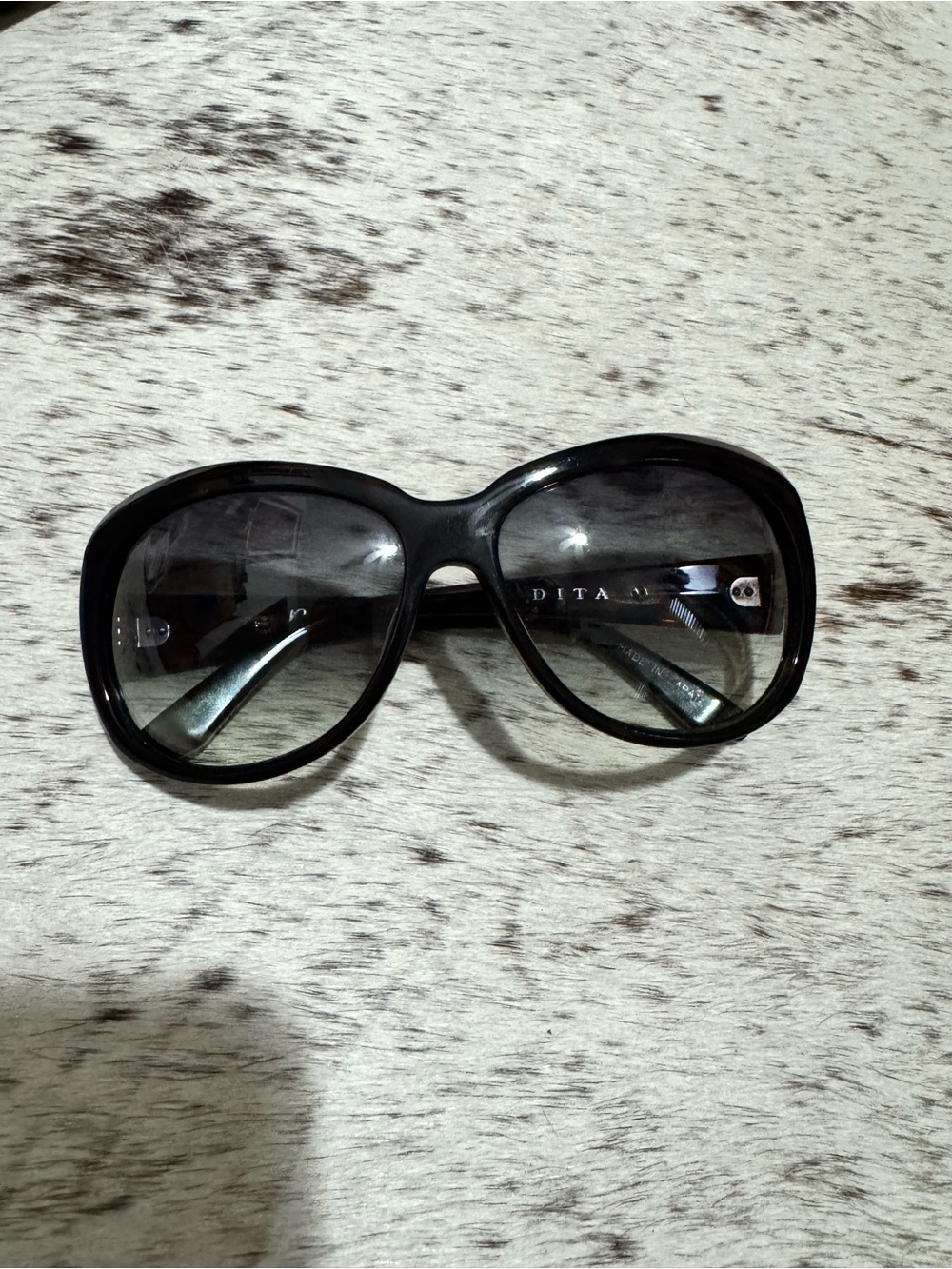 DITA Black Oversized Gradient Lens Women's Sunglasses